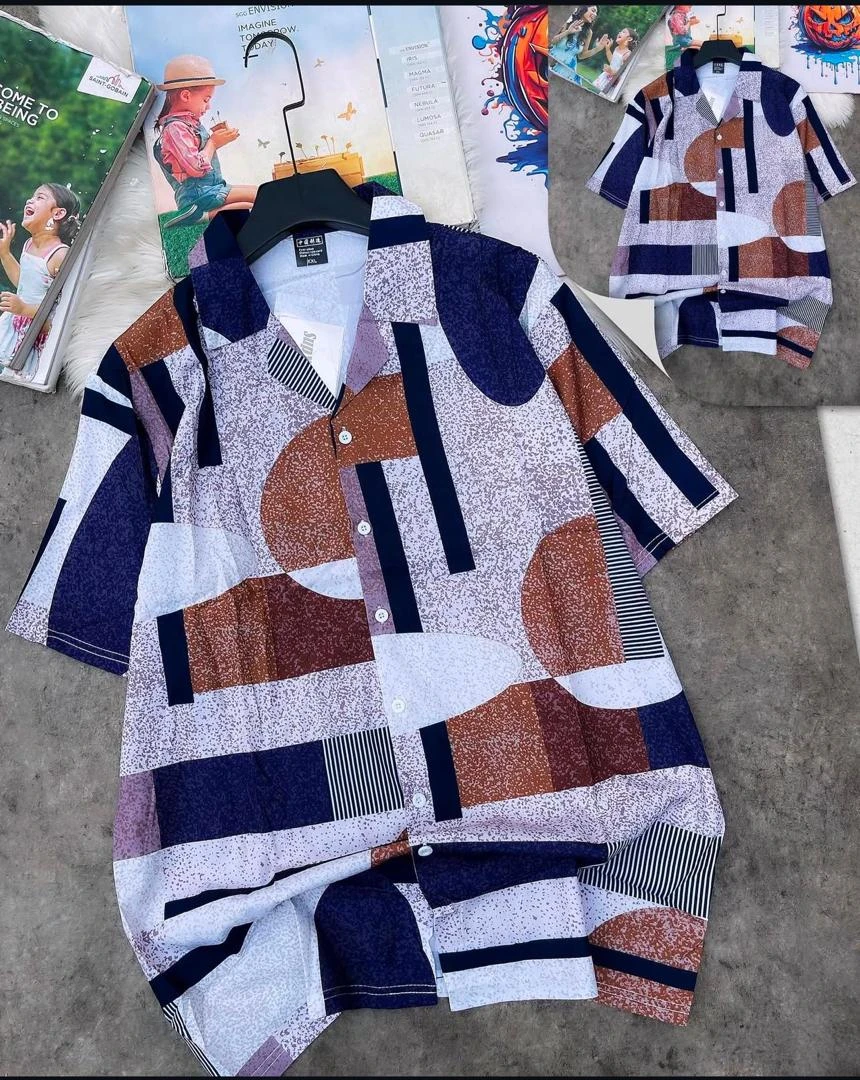 Retro Geometric Abstract Shirt