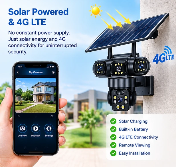 St. Charles T30 Intelligent Solar PTZ Camera – 4G LTE