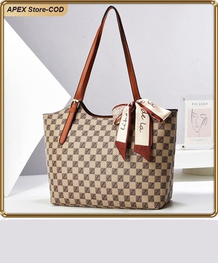 ASHION Chic PU Leather Tote Bag For Women Lightweight Durable Versatile