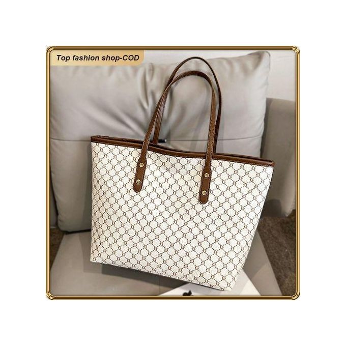 ASHION Elegant PU Leather Tote Bag For Women Durable Spacious Fashionable