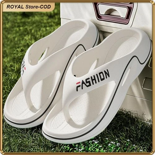 ASHION Men's EVA Black Fashion Slippers Anti-Slip Comfy Sandals Thick Sole Shoes