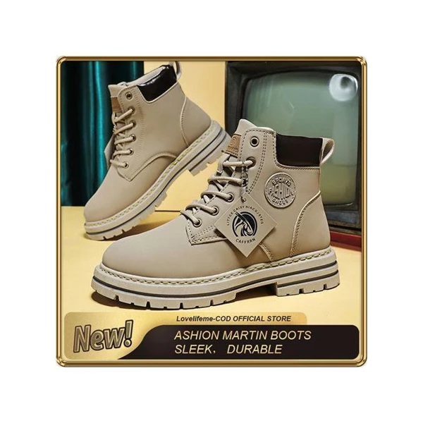 ASHION ASHION Martin Boots: Sleek, Durable, And Stylish Footwear For Every Occasion!