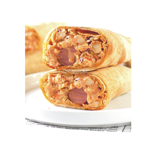 Shawarma with double sausage