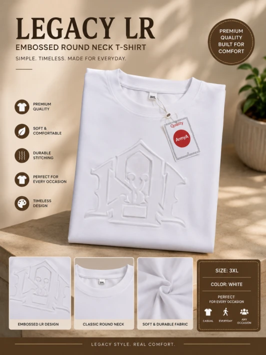 round-neck T-shirt/polo with embroidered branding on the chest polo