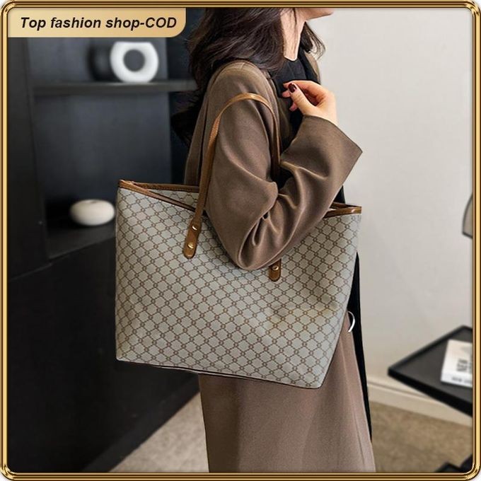 ASHION Chic PU Leather Tote Bag For Women Lightweight Durable Versatile