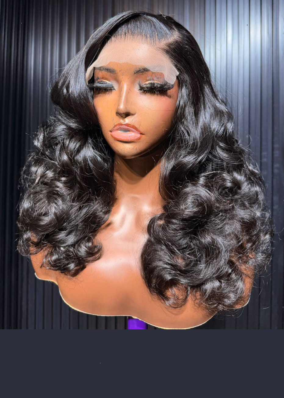 16” layered with 5by5 Closure