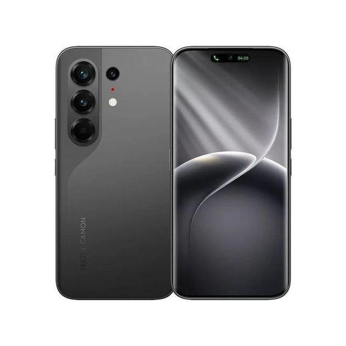Tecno Camon 50 Pro - 6.78" (8+8GB RAM, 256GB ROM) Android 16 (50/50/8)MP + 32MP Selfie - 4G LTE - 6150mAh - Dual Sim - Moonshadow Black